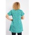 Floral Pattern Dip Hem Top