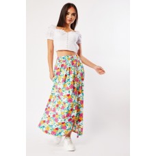 Floral Print Maxi Skirt