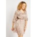 Floral Tie Up Waist Mini Dress