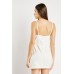 Front Knot Cotton Mini Dress