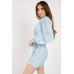 Gathered Belted Wrap Dress