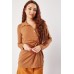 Gathered Panel Buttoned Blouse