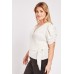 Gathered Short Sleeve Wrap Top