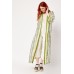Geo Printed Open Front Longline Kimono