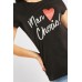 Glittery Heart Casual T-Shirt