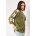 Graphic Print Sleeve Sweater