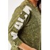 Graphic Print Sleeve Sweater