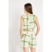 Grid Check Top And Shorts Set