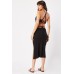 Halter Neck Crop Top And Skirt Set