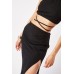 Halter Neck Crop Top And Skirt Set