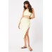 Halter Neck Crop Top And Skirt Set