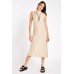 High Neck A-Line Midi Dress