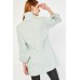 High Neck Buttoned Long Line Top
