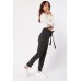 High Waist Striped Paperbag Trousers