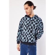 Illusion Print Mens Hoodie