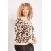 Leopard Pattern Loose Fit Cardigan