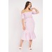 Off Shoulder Smock Midi Dress
