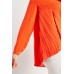 Pleated Panel V-Neck Blouse