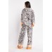 Printed Sateen Blouse And Trousers Set
