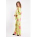 Printed Sateen Blouse And Trousers Set