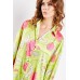 Printed Sateen Blouse And Trousers Set