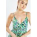Printed Strappy Wrap Maxi Dress