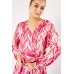 Retro Print Smock Maxi Dress