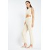 Ribbed Crop Top And Bottoms Set
