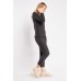 Ribbed Long Sleeve Top And Crop Trousers