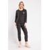 Ribbed Long Sleeve Top And Crop Trousers