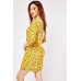 Ribbed Trim Printed Tunic Dress