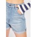 Roll Hem Mom Shorts