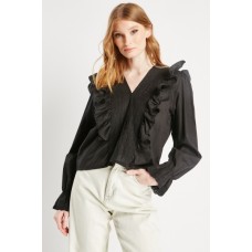 Ruffle Trim Crochet Insert Top