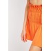 Shirred Waist Mini Skirt