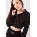 Silky Crop Top And Mini Skirt Set