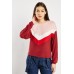 Soft Knit Contrasted Top