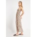 Swirl Printed Strappy Maxi Dress