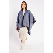 Thick Woven Knitted Poncho