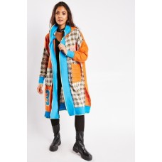 Tweed Contrast Hooded Jacket