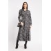 Tweed Pattern Print Shirt Dress