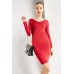 V Neck Bodycon Dress