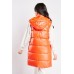Vinyl Hooded Puffer Gilet