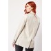 Vinyl Lapel Front Oversized Blazer