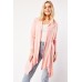 Waterfall Ribbed Open Cardigan