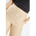 Wide Leg Textured Plain Trousers