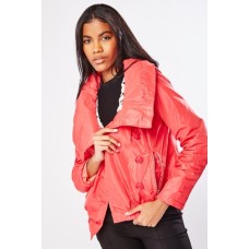 Wrap Collared Bomber Jacket