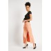 Wrap Sateen Maxi Skirt
