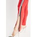 Zip Side Suede Skinny Trousers