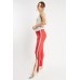 Zip Side Suede Skinny Trousers