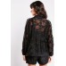 Zip Up Lace Top And Shorts Set